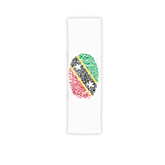 Saint Kitts and Nevis Fingerprint Sublimation Sport Towel