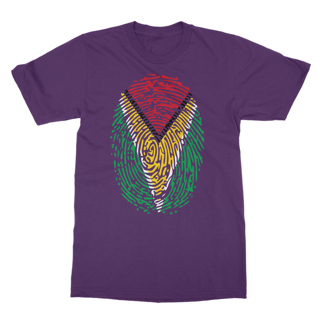 Guyana-Fingerprint Classic Heavy Cotton Adult T-Shirt