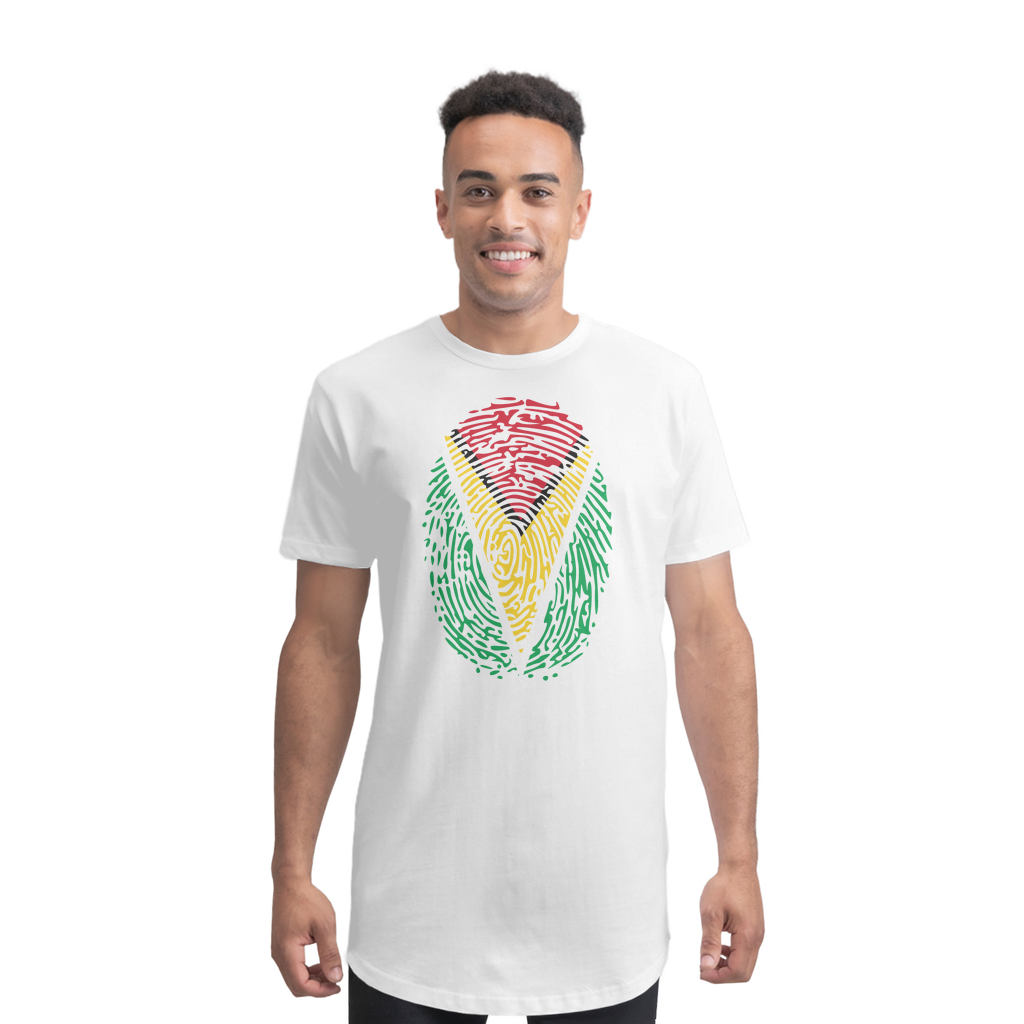 Guyana-Fingerprint Premium Long Body T-Shirt