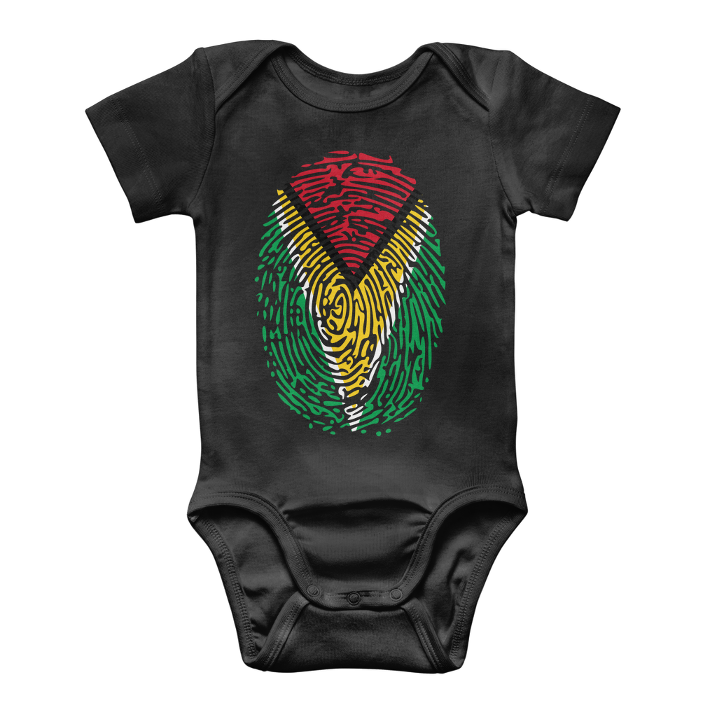 Guyana-Fingerprint Classic Baby Onesie Bodysuit