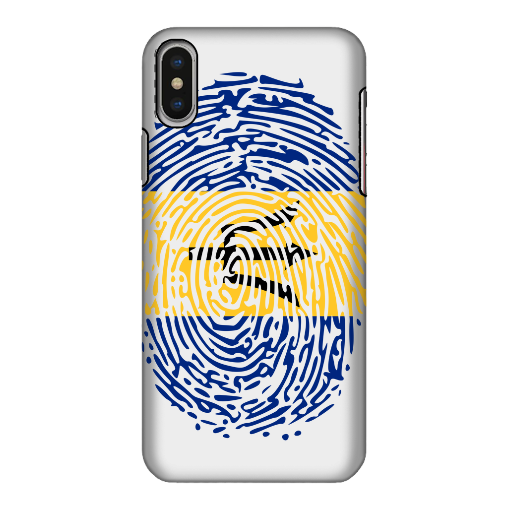 Barbados-Fingerprint Fully Printed Tough Phone Case