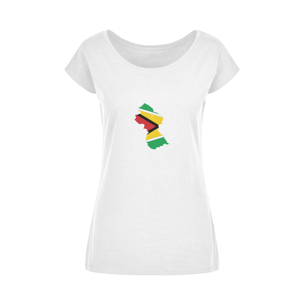 GUYANA Wide Neck Womens T-Shirt XS-5XL