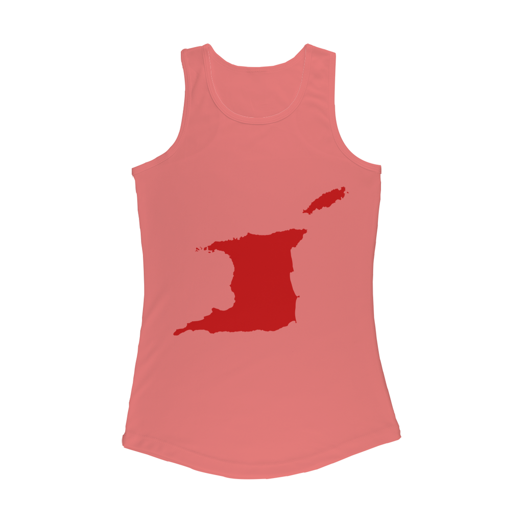 Trini and Tobago Map Women Performance Tank Top