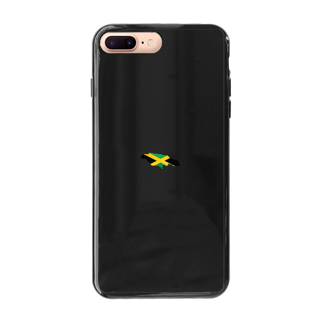 Jamaica Back Printed Black Soft Phone Case