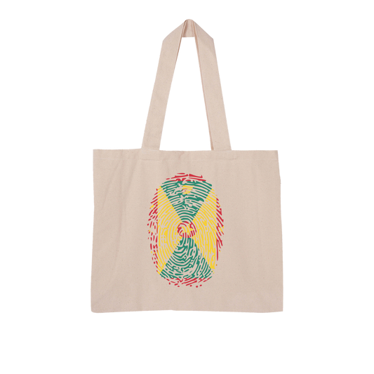 Grenada Fingerprint Large Organic Tote Bag