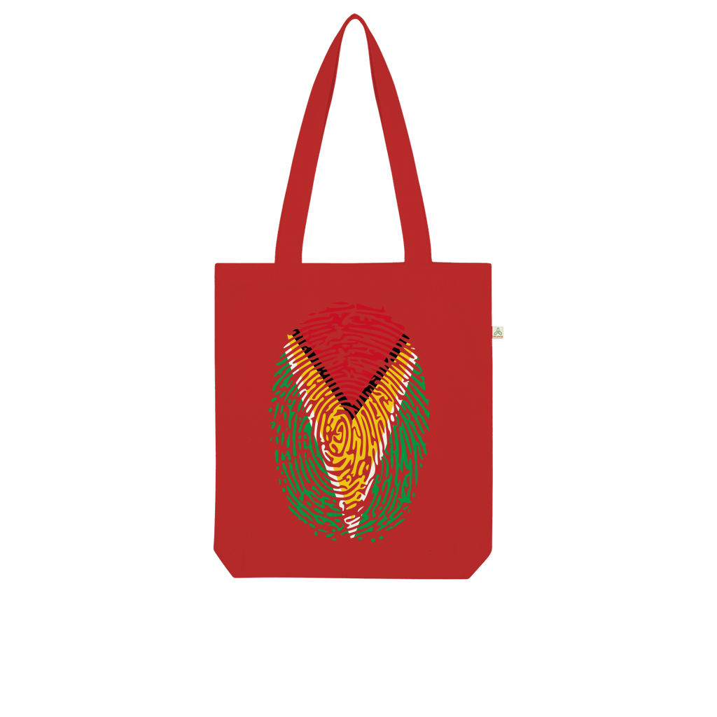 Guyana-Fingerprint Organic Tote Bag