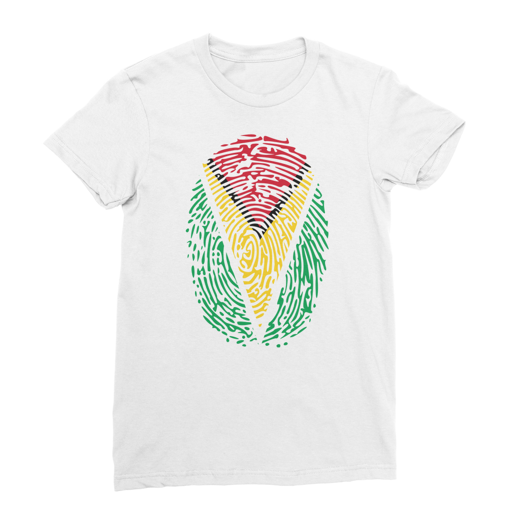 Guyana-Fingerprint Premium Jersey Women's T-Shirt