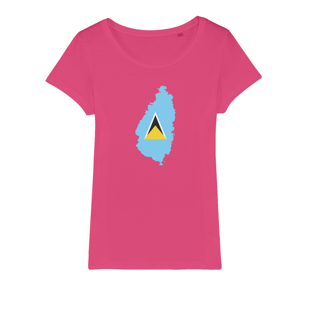 ST. LUCIA Organic Jersey Womens T-Shirt