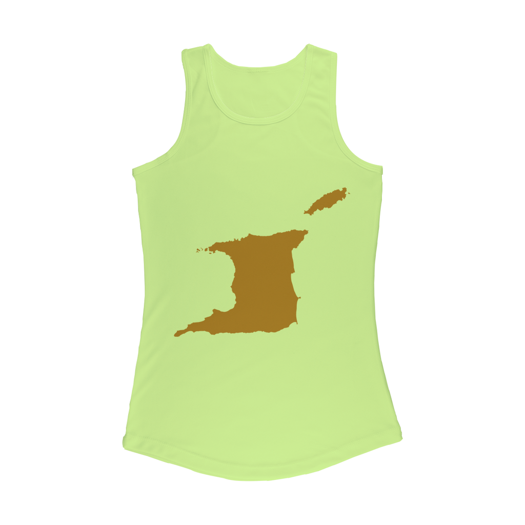 Trini and Tobago Map Women Performance Tank Top