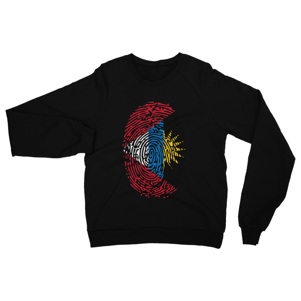 Antigua and Barbuda-Fingerprint Classic Adult Sweatshirt