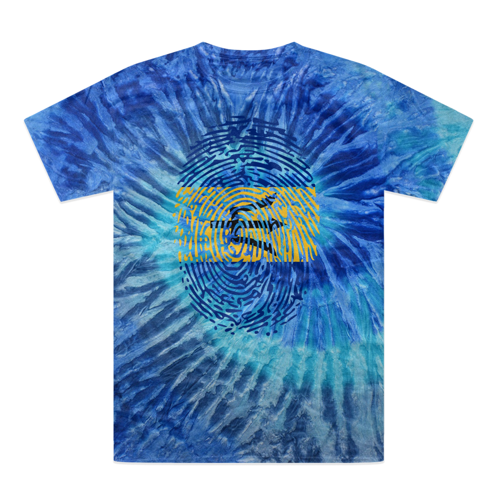 Barbados-Fingerprint Tie-Dye T-Shirt