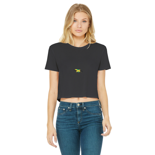 Jamaica Classic Women's Cropped Raw Edge T-Shirt