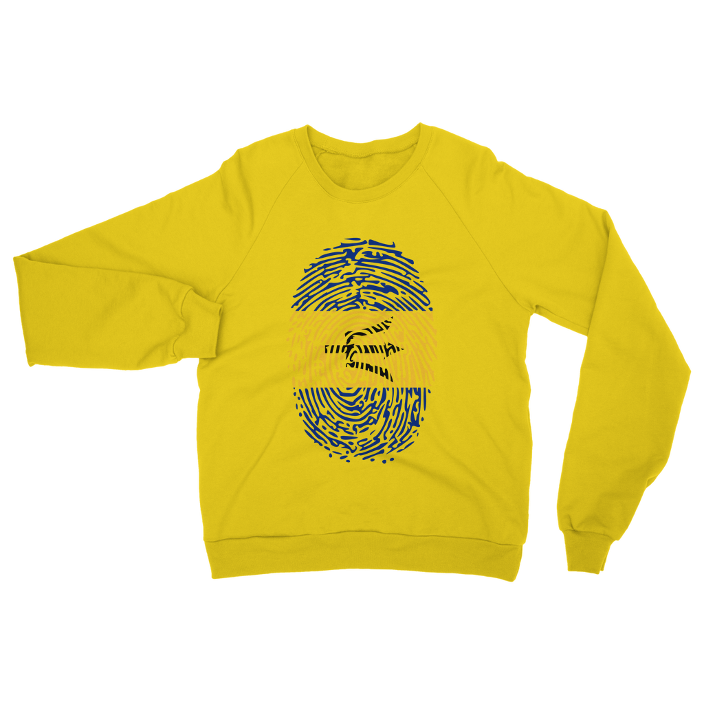 Barbados-Fingerprint Classic Adult Sweatshirt