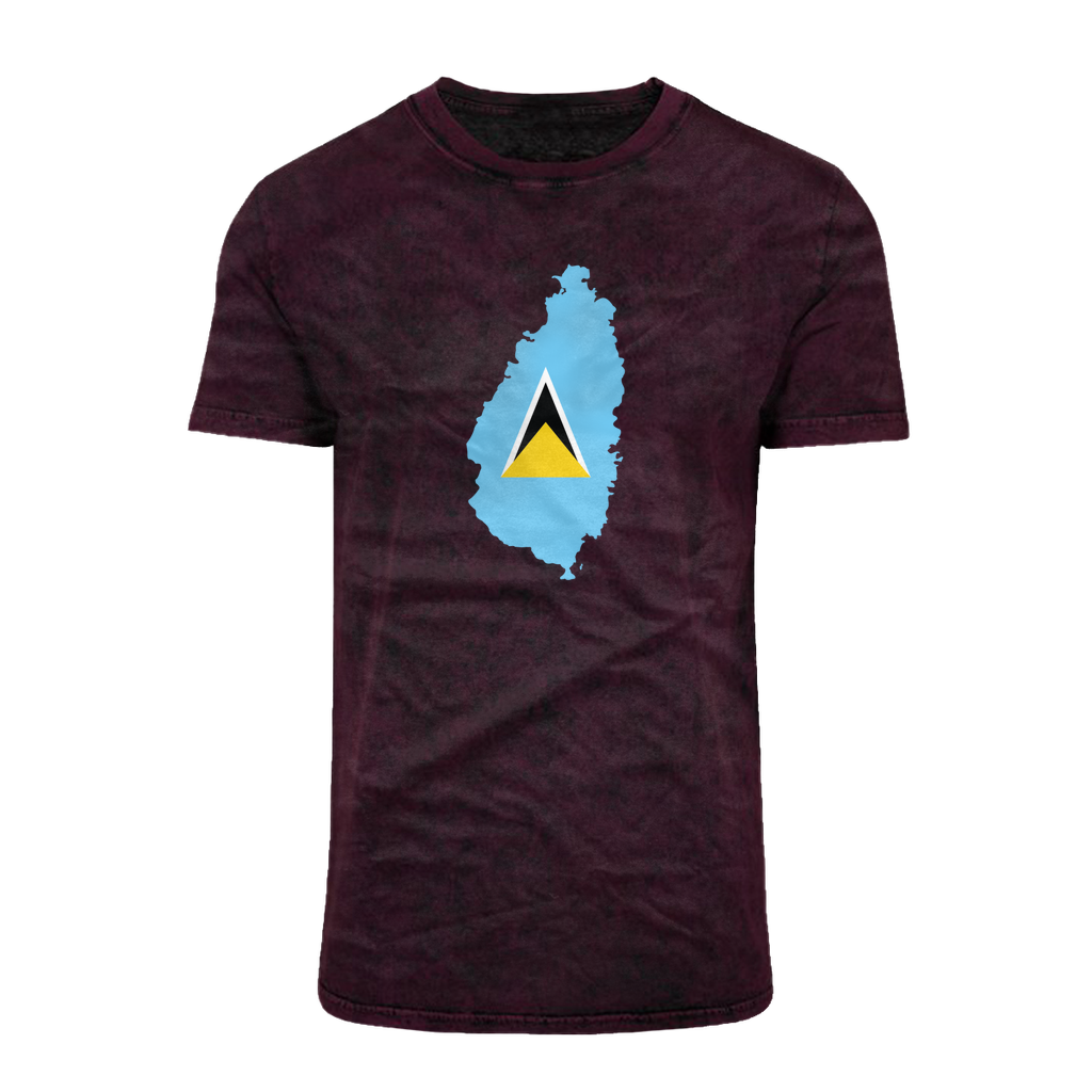 ST. LUCIA Acid Washed T-Shirt