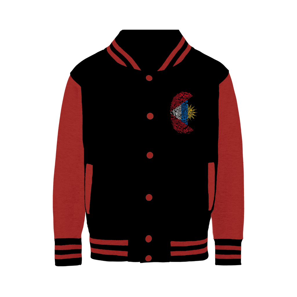 Antigua and Barbuda-Fingerprint Varsity Jacket