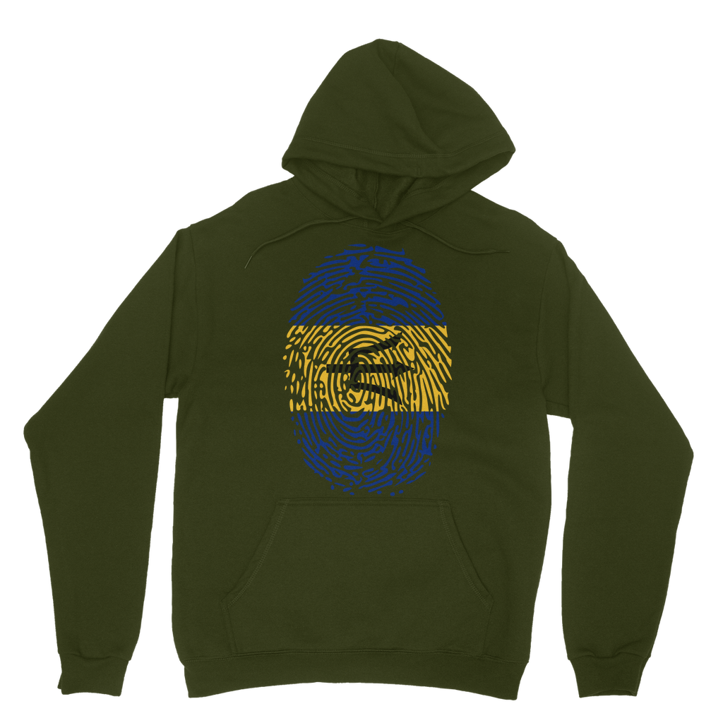 Barbados-Fingerprint Classic Adult Hoodie