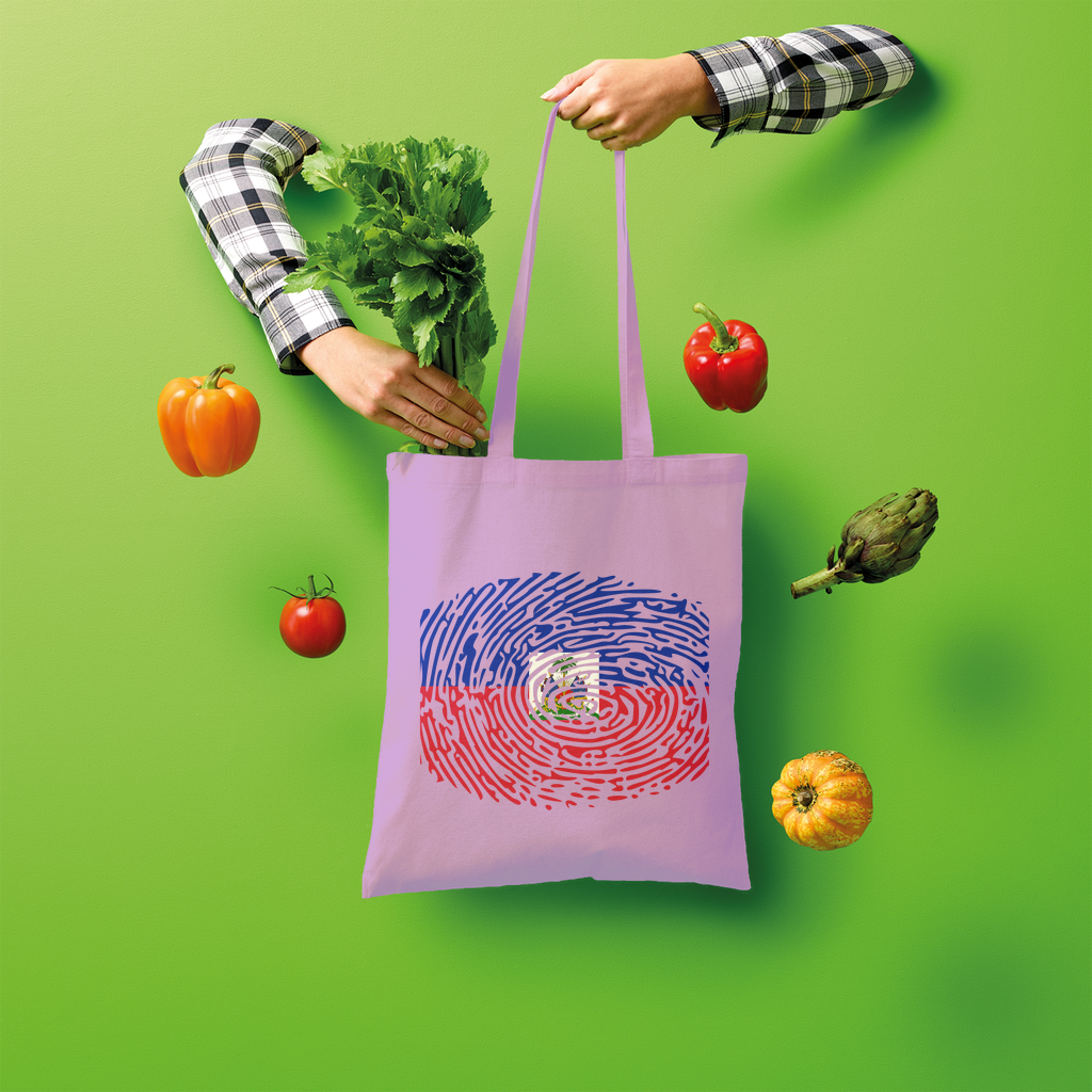 Haiti-Fingerprint Shopper Tote Bag