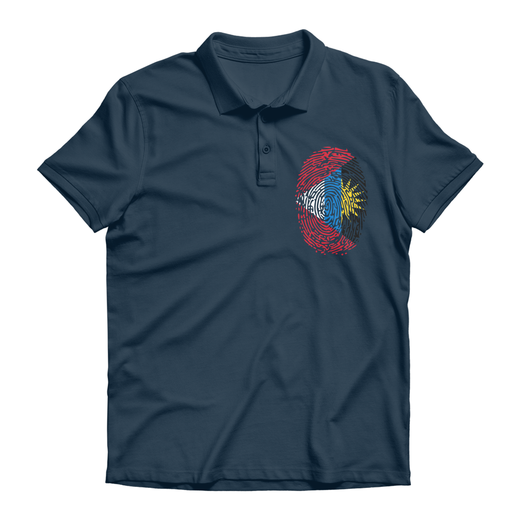 Antigua and Barbuda-Fingerprint Premium Adult Polo Shirt