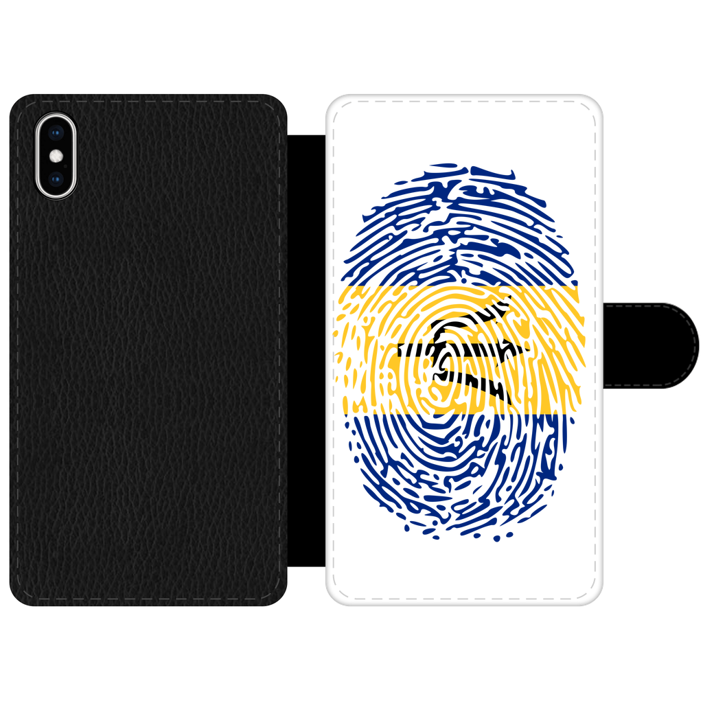 Barbados-Fingerprint Front Printed Wallet Cases