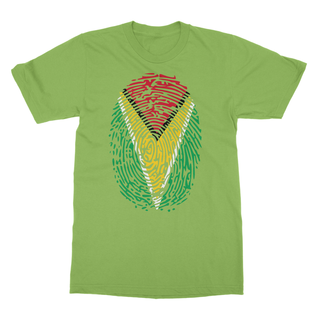 Guyana-Fingerprint Classic Adult T-Shirt