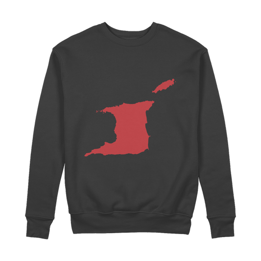 Carte de Trini et Tobago Sweat-shirt 100% coton biologique