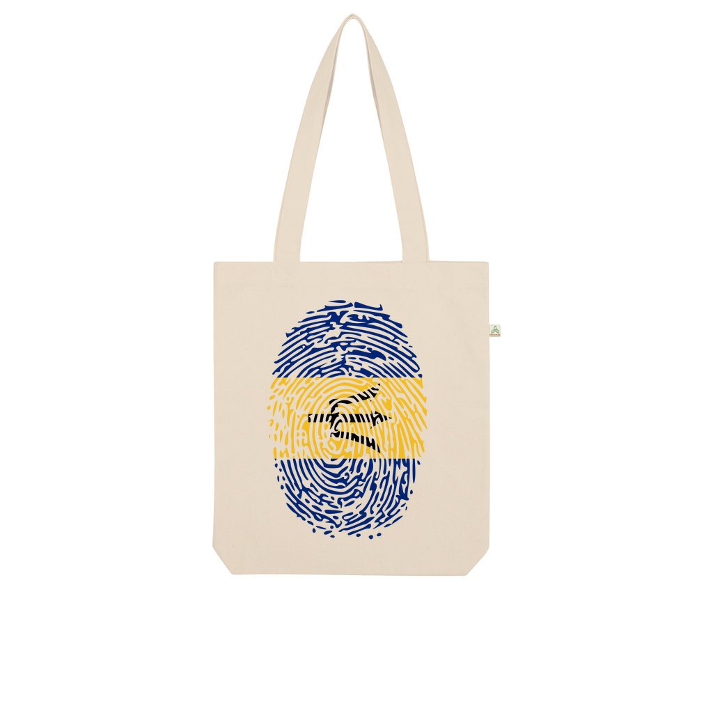 Barbados-Fingerprint Organic Tote Bag