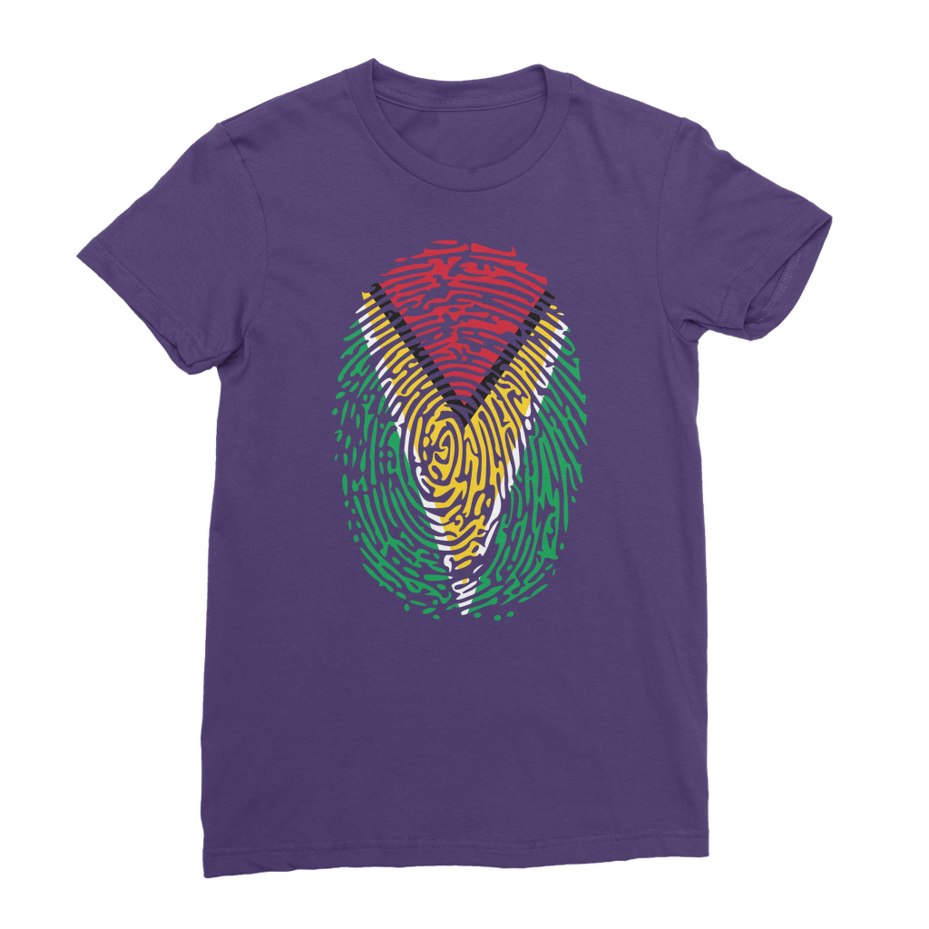 Guyana-Fingerprint Premium Jersey Women's T-Shirt