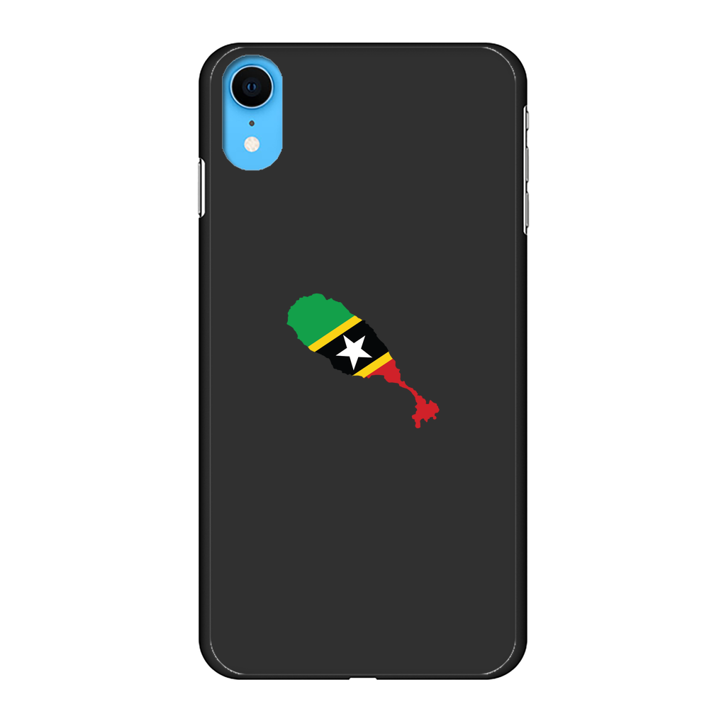 ST. KITTS & NEVIS Back Printed Black Hard Phone Case