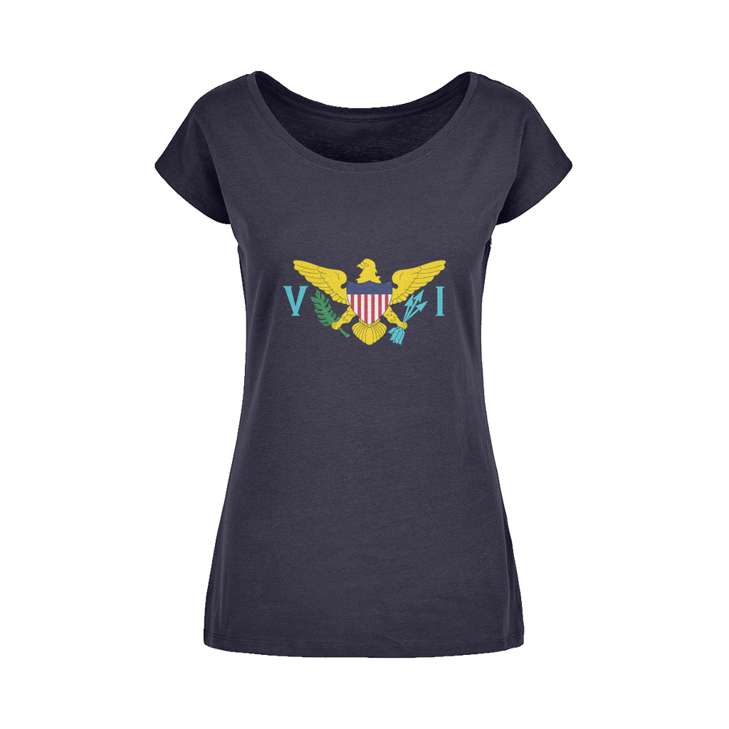 USVI Wide Neck Womens T-Shirt XS-5XL