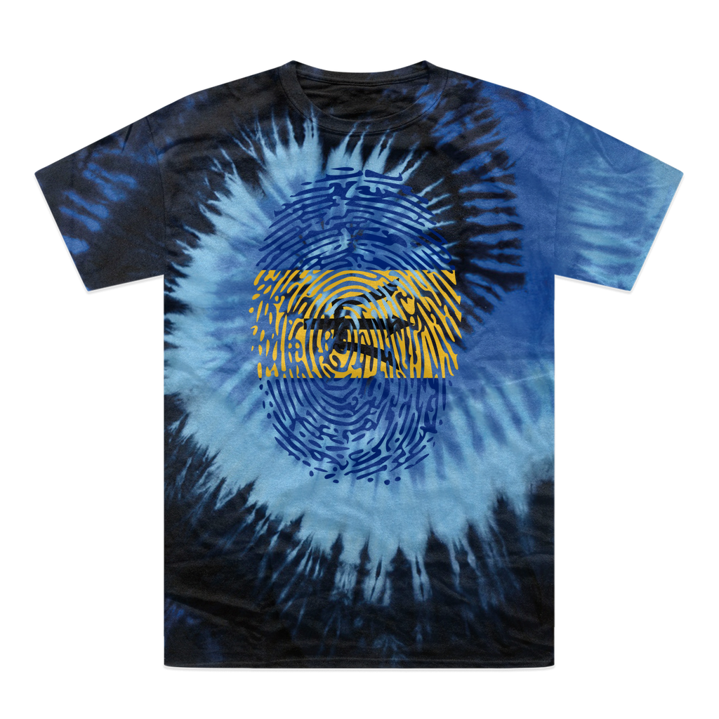 Barbados-Fingerprint Tie-Dye T-Shirt