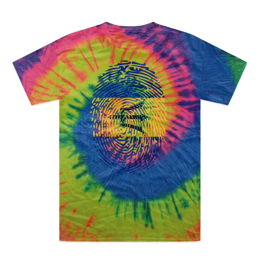 Barbados-Fingerprint Tie-Dye T-Shirt