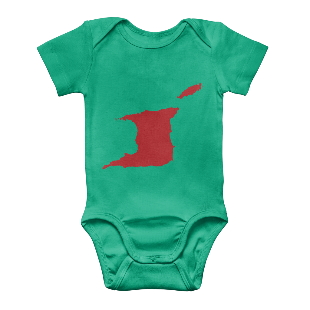 Trini and Tobago Map Classic Baby Onesie Bodysuit