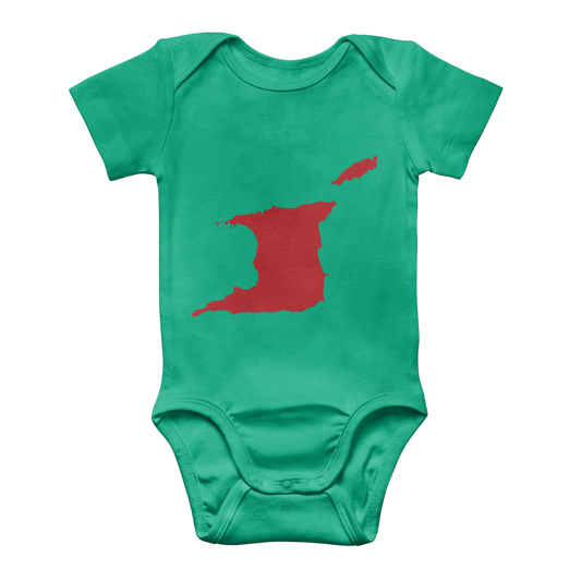 Trinité-et-Tobago Map Classic Baby Onesie Body