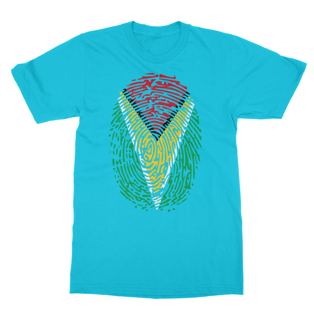 Guyana-Fingerprint Classic Adult T-Shirt