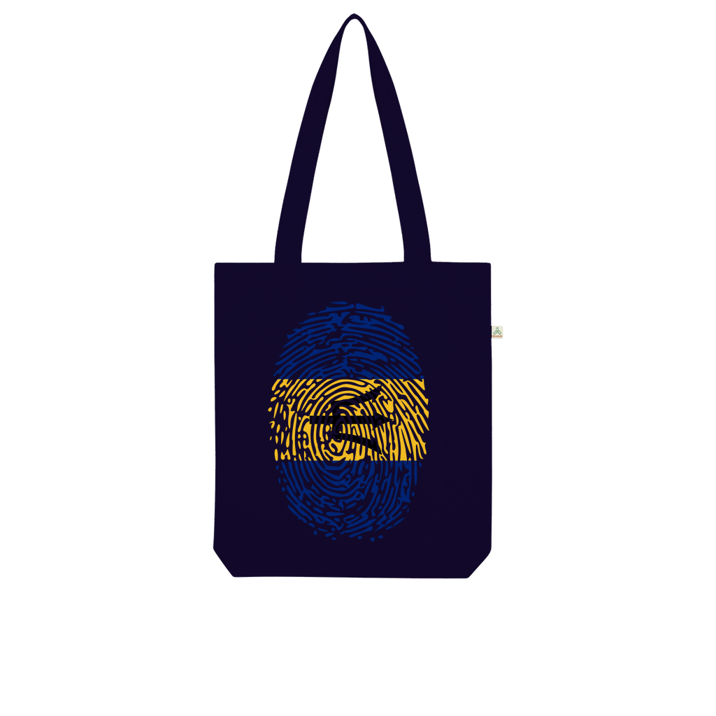 Barbados-Fingerprint Organic Tote Bag