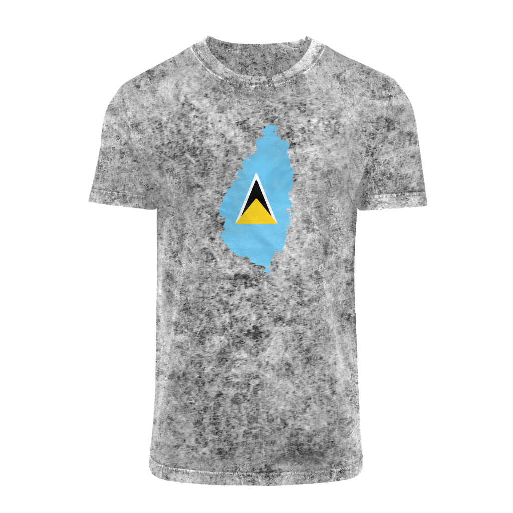 ST. LUCIA Acid Washed T-Shirt