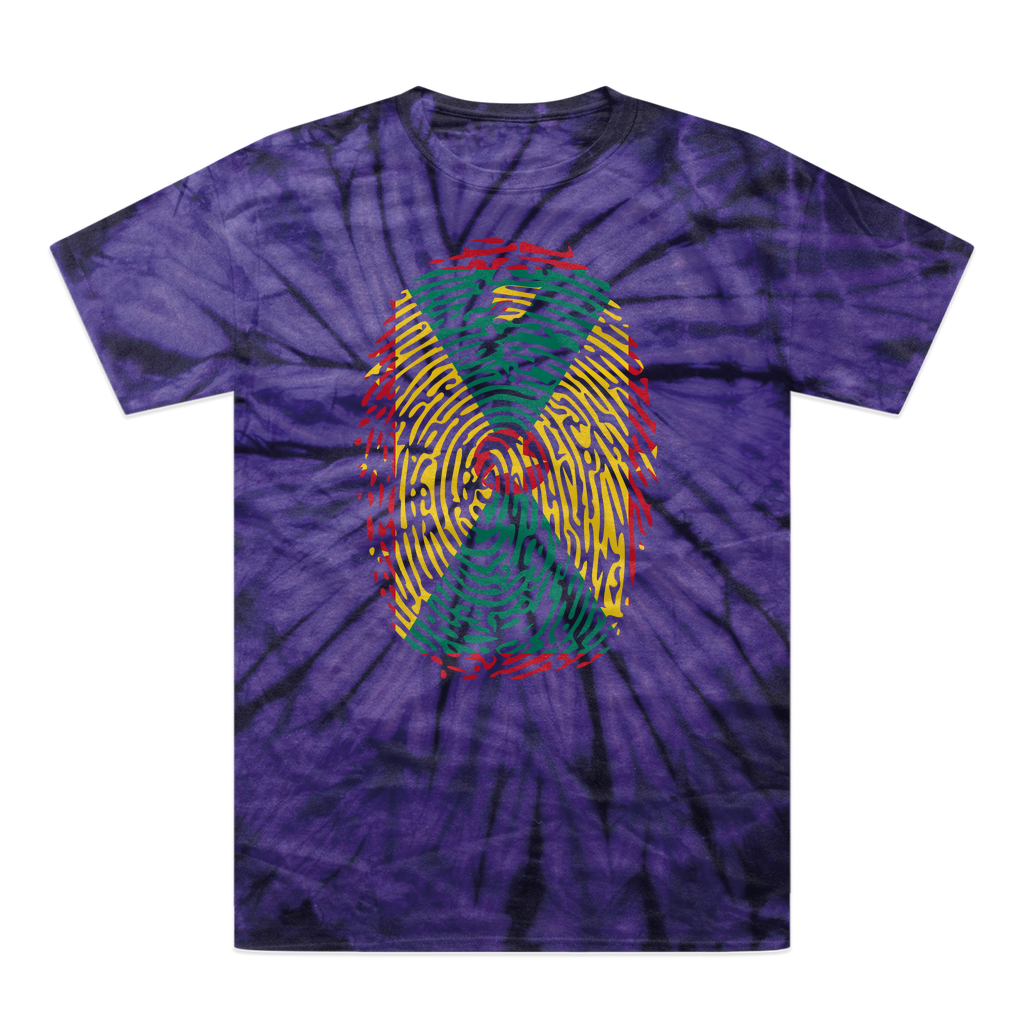 Grenada Fingerprint Tonal Spider Tie-Dye T-Shirt