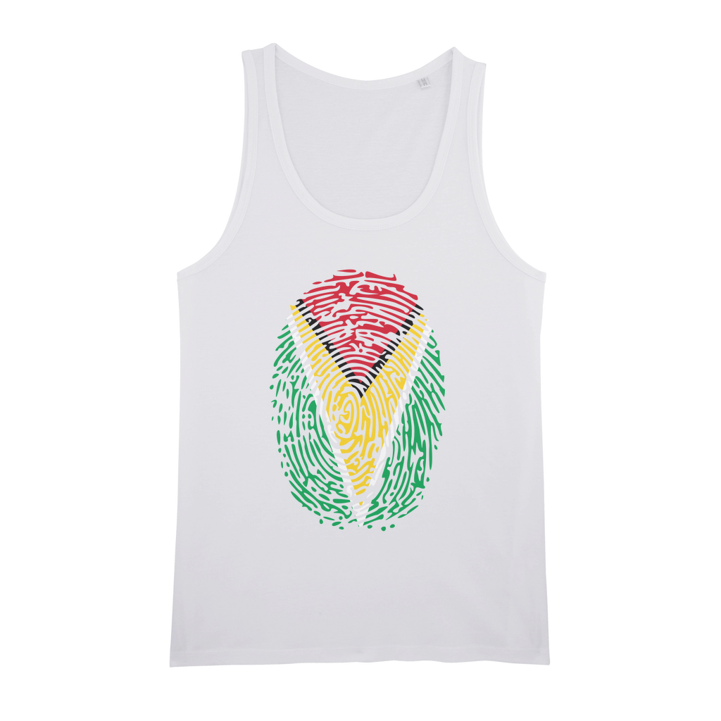 Guyana-Fingerprint Organic Jersey Unisex Tank Top