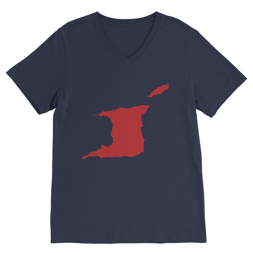 Carte de Trini et Tobago T-shirt premium échancré