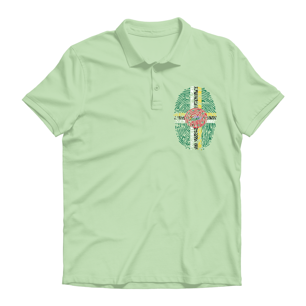 Dominica Fingerprint Premium Adult Polo Shirt