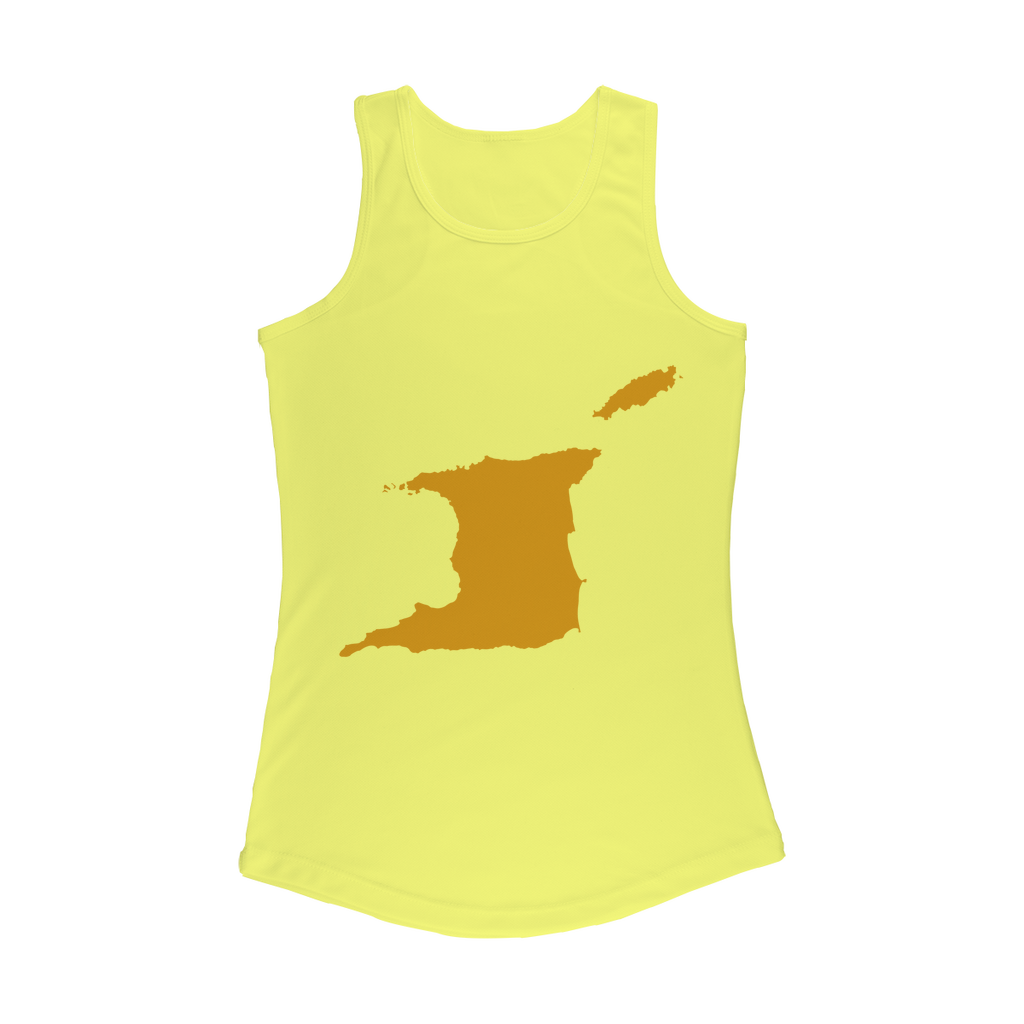 Trini and Tobago Map Women Performance Tank Top