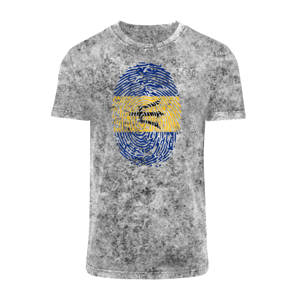 Barbados-Fingerprint Acid Washed T-Shirt