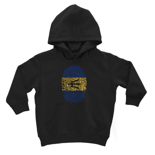 Barbados-Fingerprint Classic Kids Hoodie