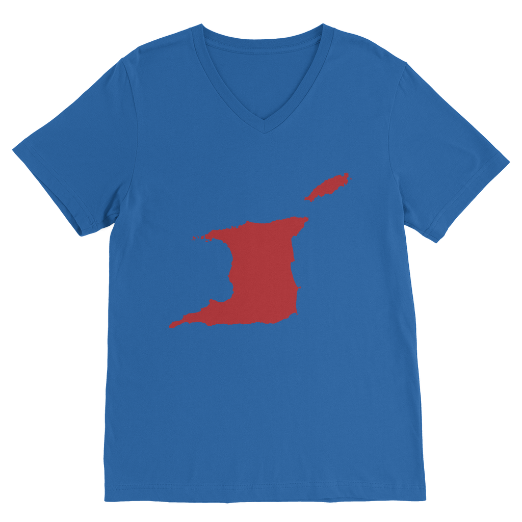 Trini and Tobago Map Premium V-Neck T-Shirt