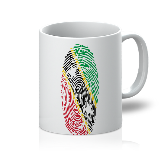 Saint Kitts and Nevis Fingerprint 11oz Mug