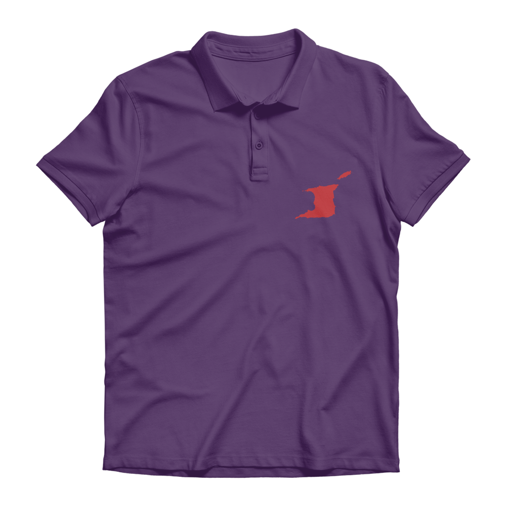 Trini and Tobago Map Premium Adult Polo Shirt