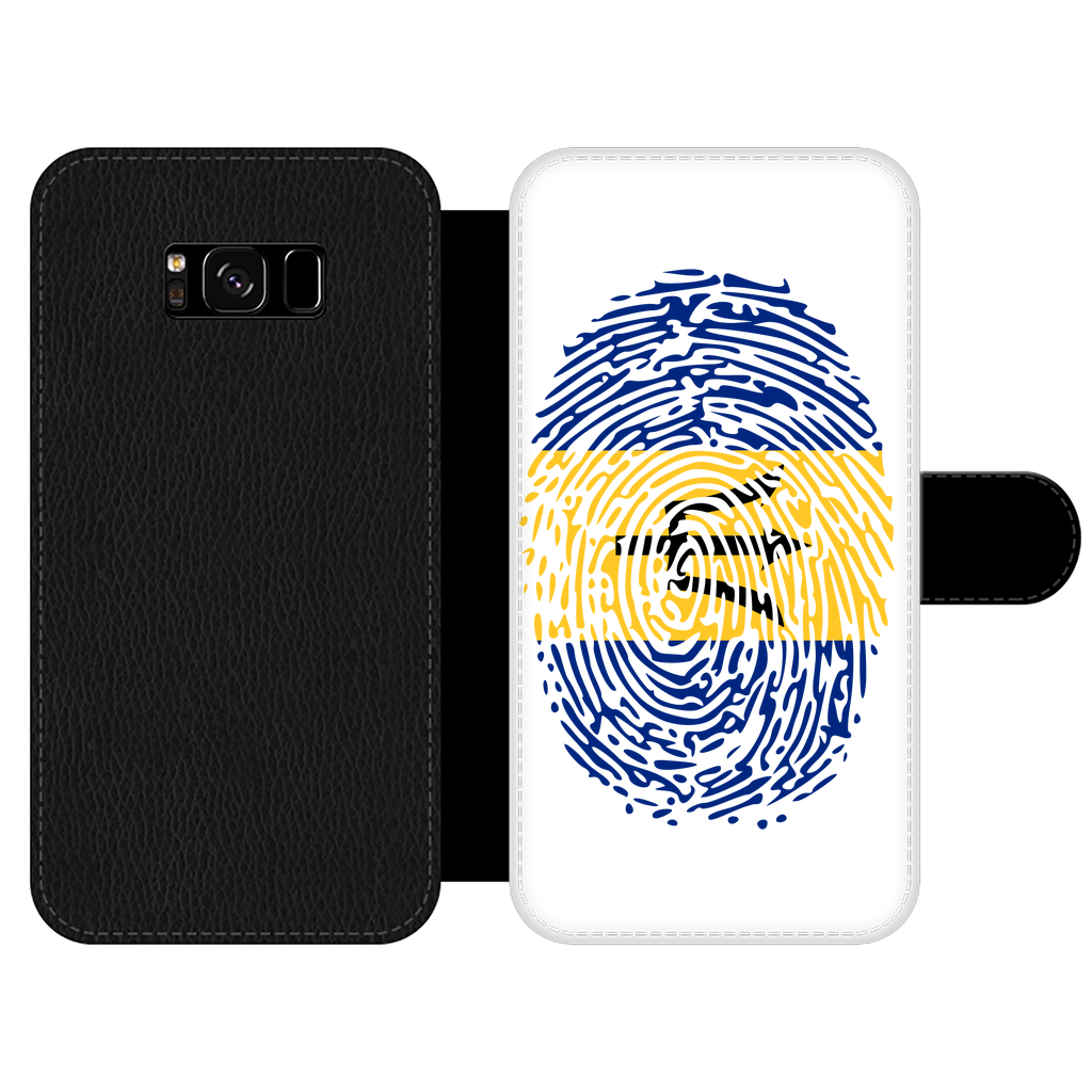 Barbados-Fingerprint Front Printed Wallet Cases