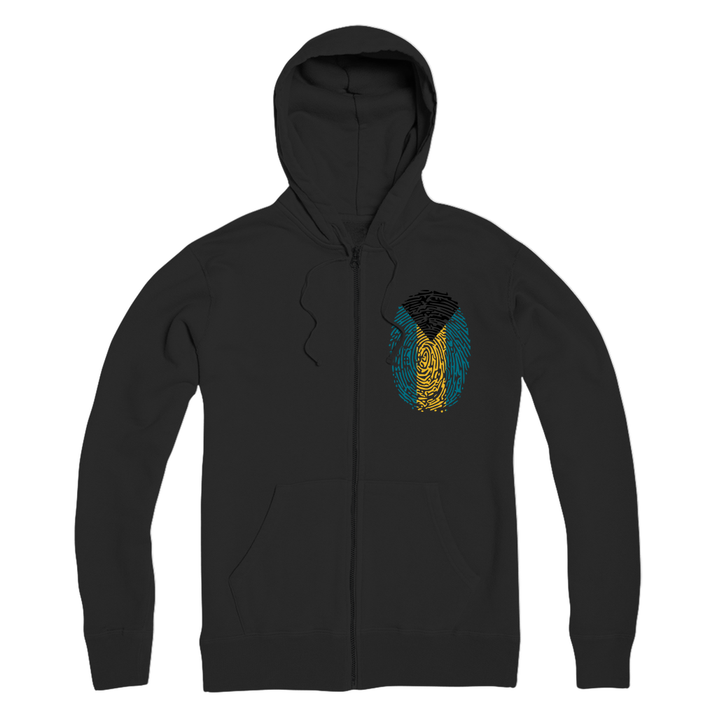 Bahamas Fingerprint Premium Adult Zip Hoodie