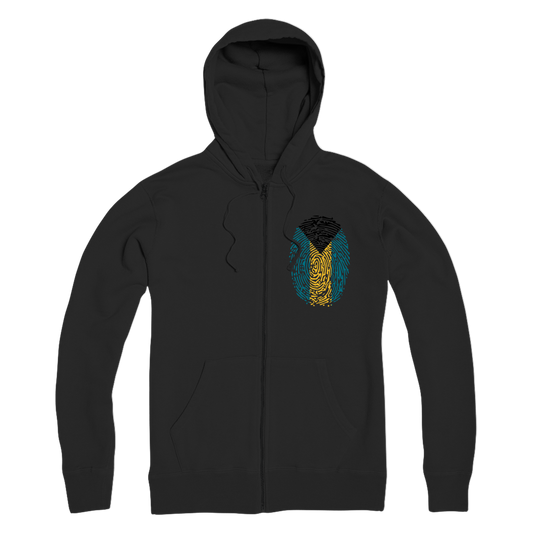 Bahamas Fingerprint Premium Adult Zip Hoodie