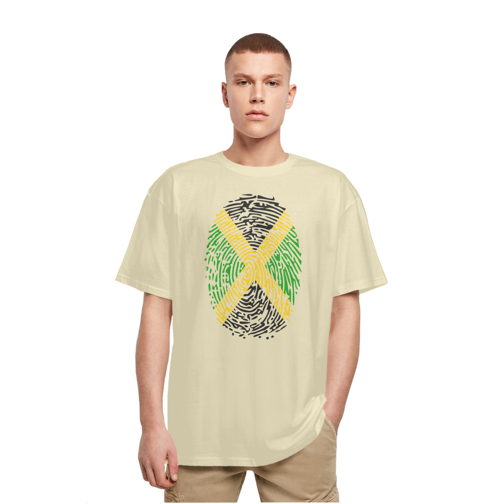 Jamaica-Fingerprint Heavy Oversized T-Shirt